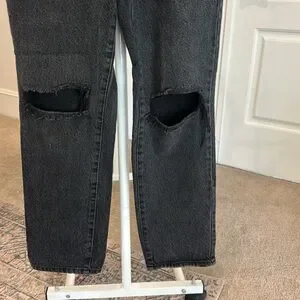 Jeans Pacsun High Waisted Black Distressed Jeans Poshmark